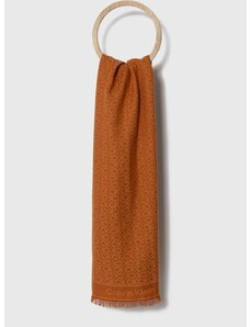 Kratki vuneni šal Calvin Klein boja: narančasta, s uzorkom