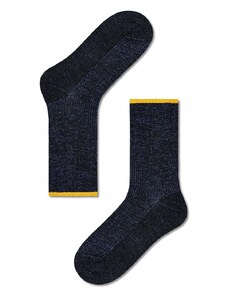 Čarape Happy Socks Mariona Crew Sock za žene, boja: tamno plava