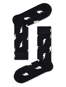 Čarape Happy Socks Flash Sock boja: crna