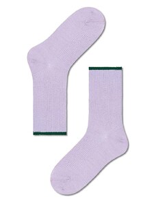 Čarape Happy Socks Mariona Crew Sock za žene, boja: ljubičasta