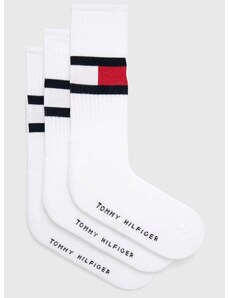 Čarape Tommy Hilfiger 3-pack za muškarce, boja: bijela