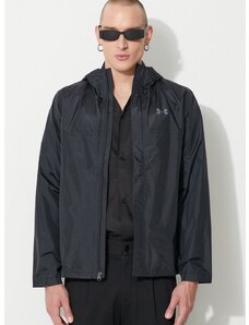 Kišna jakna Under Armour boja: crna, za prijelazno razdoblje, 1374644001-BLACK
