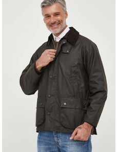 Pamučna jakna Barbour Classic Bedale Wax Jacket boja: smeđa, za prijelazno razdoblje, MWX0010