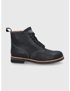 Kožne cipele Polo Ralph Lauren RL ARMY za muškarce, boja: crna