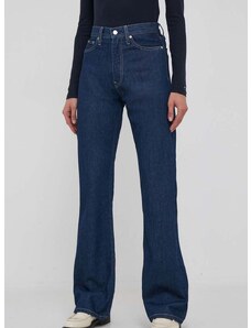 Traperice Calvin Klein Jeans AUTHENTIC BOOTCUT za žene, visoki struk