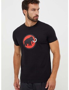 Sportska majica kratkih rukava Mammut Core boja: crna, s tiskom