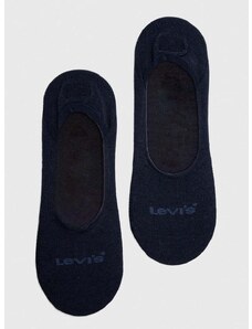 Čarape Levi's 2-pack boja: tamno plava