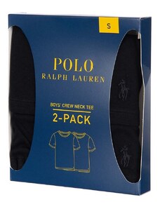 Pidžama Polo Ralph Lauren 2-pack boja: crna, bez uzorka