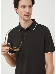 Polo majica Michael Kors za muškarce, boja: crna, bez uzorka
