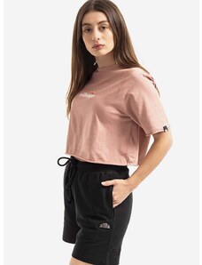 Pamučna majica Ellesse boja: ružičasta, SGM14013-PINK