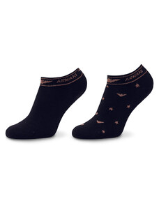 Set od 2 para niskih ženskih čarapa Emporio Armani