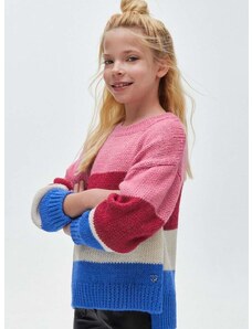 Dječji pulover s postotkom vune Mayoral boja: ljubičasta