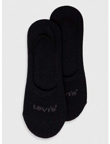 Čarape Levi's 2-pack boja: crna