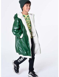 Dječja dvostrana jakna Karl Lagerfeld boja: zelena
