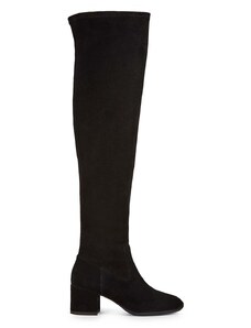 Čizme Geox D ELEANA I za žene, boja: crna, s debelom potpeticom, D26TWI 0JZ21 C9999