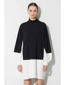 Haljina MM6 Maison Margiela Dress boja: crna, mini, oversize, S62CT0244