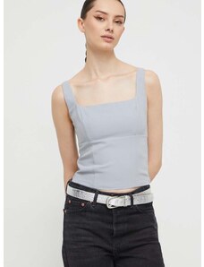 Bluza Abercrombie & Fitch za žene, boja: siva, bez uzorka