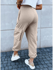 Women's sweatpants BAGGY beige Dstreet
