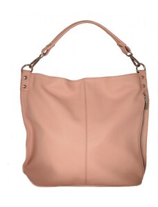 Luksuzna Talijanska torba od prave kože VERA ITALY "Valerina", boja ružičasta, 33x41cm