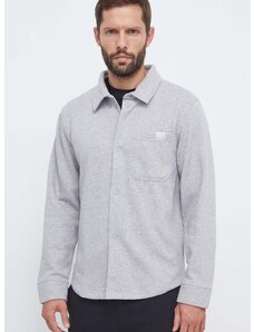 Košulja Reebok Classic za muškarce, boja: siva, regular, s klasičnim ovratnikom