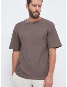 Majica kratkih rukava Reebok Classic za muškarce, boja: smeđa, bez uzorka
