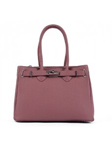 Luksuzna Talijanska torba od prave kože VERA ITALY "Relta", boja ružičasta, 21x29cm