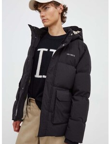 Pernata jakna Les Deux za muškarce, boja: crna, za zimu