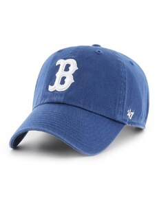 Pamučna kapa sa šiltom 47 brand MLB Boston Red Sox boja: tamno plava, s aplikacijom