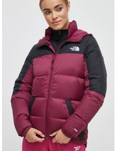 Pernata jakna The North Face za žene, boja: bordo, za zimu