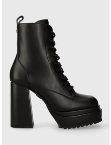 Gležnjače Buffalo May W Lace Up Boot za žene, boja: crna, s debelom potpeticom, 1220029