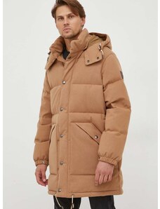 Vunena pernata jakna Polo Ralph Lauren boja: bež, za zimu