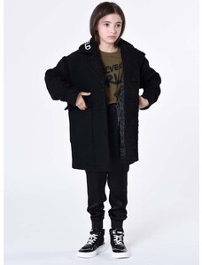 Dječji kaput Karl Lagerfeld boja: crna