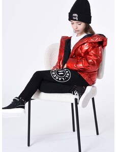 Dječja jakna Karl Lagerfeld boja: crvena