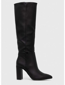 Čizme Mexx Krystal za žene, boja: crna, s debelom potpeticom, sa srednje toplom podstavom, MXQL012001W