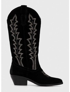 Kaubojske čizme Steve Madden Wildcard za žene, boja: crna, s debelom potpeticom, SM11002715