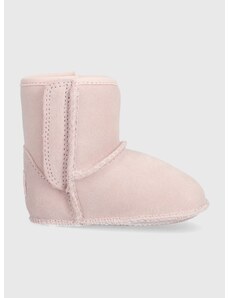 Dječje cipele za snijeg od brušene kože UGG I BABY CLASSIC G boja: ružičasta