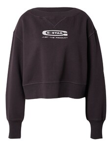G-Star RAW Sweater majica crna / bijela