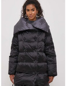 Dvostrana pernata jakna Tiffi za žene, boja: crna, za zimu