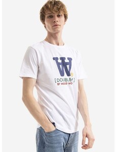 Pamučna majica Wood Wood Ace Typo T-shirt boja: bijela, s tiskom, 10285700.2222-WHITE