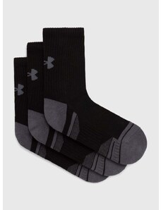 Čarape Under Armour 3-pack za muškarce, boja: crna, 1379530