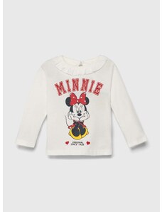 Pamučna majica dugih rukava za bebe zippy x Disney boja: bijela