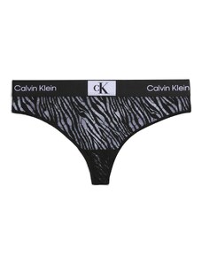 Calvin Klein Underwear Tanga gaćice svijetlosiva / crna