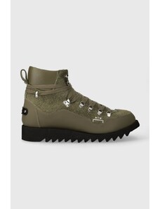 Cipele od brušene kože A-COLD-WALL* Alpine Boot za muškarce, boja: zelena, ACWUF093