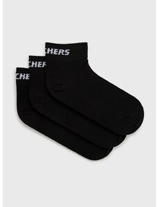 Čarape Skechers boja: crna
