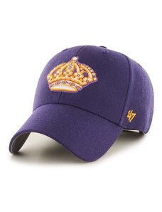 Kapa sa šiltom s dodatkom vune 47 brand NHL Los Angeles Kings boja: ljubičasta, s aplikacijom