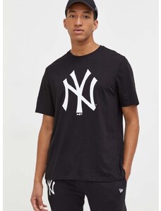 Pamučna majica New Era boja: crna, s tiskom, NEW YORK YANKEES