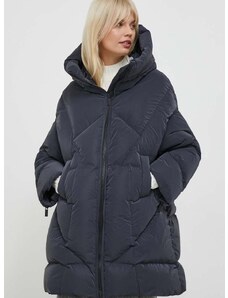 Pernata jakna Hetrego za žene, boja: siva, za zimu, oversize