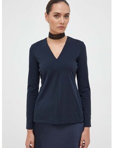 Bluza Max Mara Leisure za žene, boja: tamno plava, bez uzorka