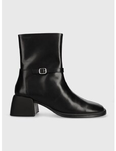 Kožne gležnjače Vagabond Shoemakers ANSIE za žene, boja: crna, s debelom potpeticom, 5645.301.20