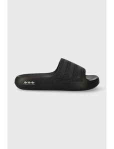 Natikače adidas Originals Adilette Ayoon za žene, boja: crna, s platformom